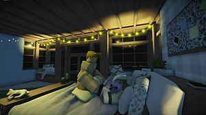 Roblox fun turns steamy with big cock action for 18 plus.