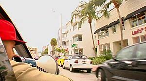 Petite brunette eva ellington in fishnets bent over bed, thick cock gaping her shaved pussy doggystyle?