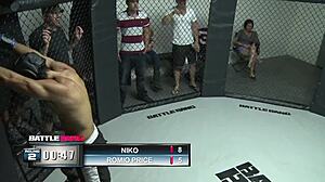 brunette babe bent over pussy fucked roughly after fight squirts hard