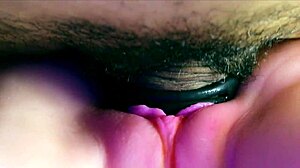 in the bedroom my hot pink pussy sucked his huge cock till he creampied deep inside her wet hole