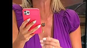 Manuela's Massive Italian Tits Flash in Exhibitionist Display