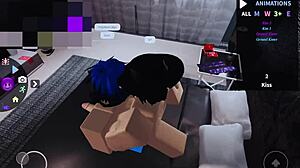 whoa 😍 femboy gets pounded super hard in roblox game!