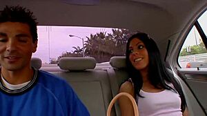 Petite brunette eva ellington in fishnets bent over bed, thick cock gaping her shaved pussy doggystyle?