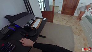 Stuck in bed I pound stepmom milf's tight juicy pussy and ass till anal creampie explosion