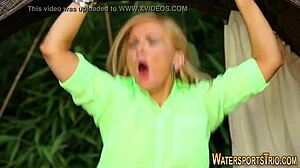 yo this fetish slut loves gargling hot piss like a pro