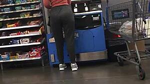 nice ass in spandex drives her wild