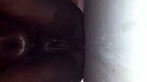 backroom session reveals big tits and round ass on eager milf