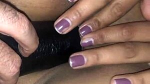 Latina redhead rams big dildo deep into tight juicy pussy pov