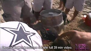 Wanna see bikini babes flash boobs pussy at Texas beach?