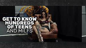 Blonde Babe's Pussy Leaks Cum After Hard Gangbang Creampie Pounding