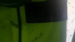 she bends over for intense ebony doggy style pounding at home