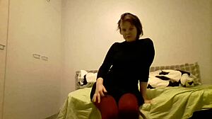 Does sexy blonde amateur rip clothes, tease big tits, masturbate on webcam?