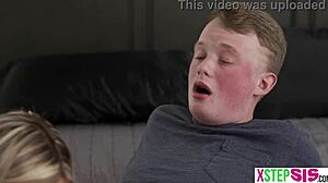 stepsis chloe temple and bff bianca take turns ring tossing on stepbro's cock