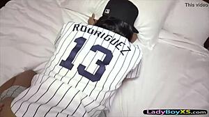 Ladyboy's Tight Backdoor Takes Bareback Pounding in POV