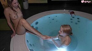 Two Bored Bikini Blondes Get Playful in Steamy Lesbian Encounter