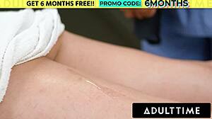 Sarah Arabic Gets Oiled Lesbian Massage Orgasm from August Skye Big Naturals