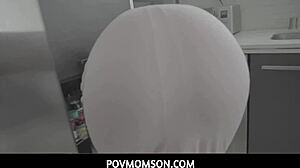 Stepmom gia vendetti slurps stepsons big cock creampie in kitchen 🍆🏠