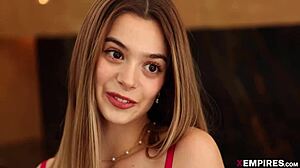 omg molly little in lingerie craves her boyfriends cock deepthroat fuck now