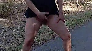 MERYLEDYXXX SQUIRTS WILD IN PUBLIC MASTURBATION FRENZY OUTDOORS!