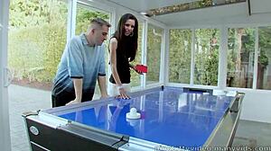 skinny angelina aces bounces on hard cocks in hardcore riding frenzy