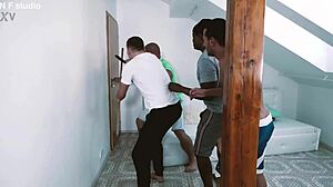 oh man gangbang tabitha takes four cocks anal dap deepthroat cum mouthful piss wet mess