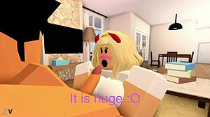 roblox babe bends for hardcore ass pounding and tit bouncing action