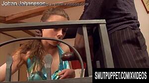 SLUTTY BLONDE'S MOUTH NEEDS BBC... Smut Puppet Deepthroat Compilation!