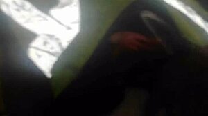 she bends over for intense ebony doggy style pounding at home