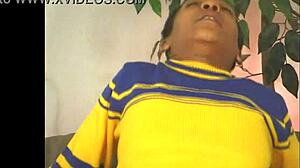 EBONY CHEERLEADER BENT OVER DOGGYSTYLE