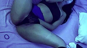 caught her squirting solo... roommate walks in on emo masturbation frenzy!