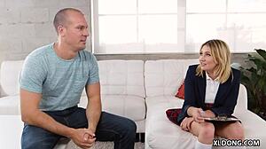 Old man pounds tight 18+ stepsister zelda morrison pussy with monster cock