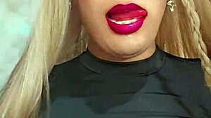 oh god ladyboy trans rica strokes her hard cock while crossdressing so naughtily...