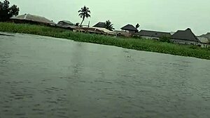 big black cock ebony babe bent over doggystyle across the river