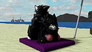 oh god having rough beach sex with scp-1471 mal0 she rides so good!!