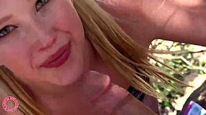 Sweet Samantha Rone Swallows Outdoor Blowjob Facial From Filthy Rich