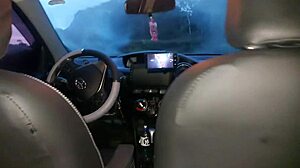 Backseat Turns Threesome Bed for Two Hot Wives