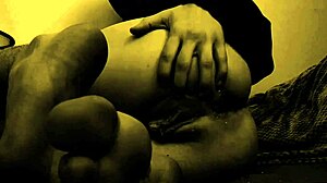 hairy pussy solo turns erotic with wet dildo anal masturbation nightmare