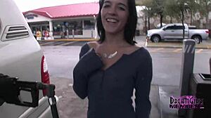 brandy flashes shaved pussy upskirt on florida public pier