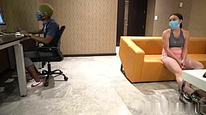 Wanna see this masked slut deepthroat big black cock through her mask?