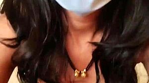 hey desi bhabhi shivani looks so hot fingering her wet pussy hard