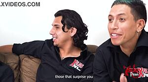 Three Horny Young Studs Ravish Submissive Redhead Nympho Casting!