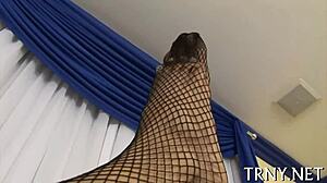 Transsexual Gagged Fucked Fisted In Hardcore Anal Massage