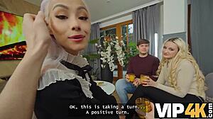 yo check these hot blondies daruma rai and veronica leal getting fucked after spy games