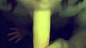 I love sucking this monster dildo pretending it's a big cock 🍆😍💦