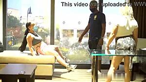 Wanna see this masked slut deepthroat big black cock through her mask?