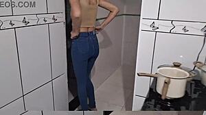 I came in my sister-in-law's panties oh god