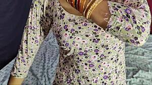 Neighbor uncovers hot Lankan beauty's huge ass for intense pounding session