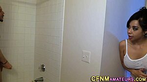 busty cfnm babe tugs my monster cock so good