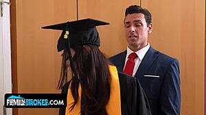 Stepdad sneaks into stepdaughter's bed for secret fuck?