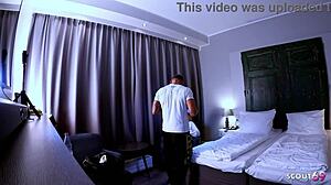 German curvy cougar Kathy's big ass bounces in raw casting fuck